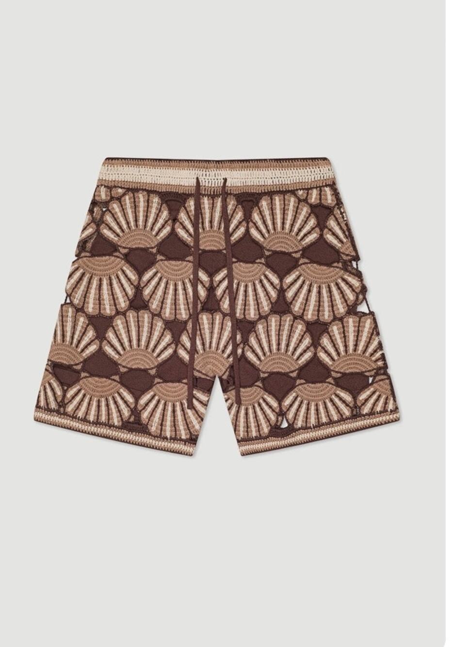 MAVRANS Men’s Seashell Crochet Knit Shorts – Resort Wear – Size Large – NWT